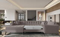 Coltar extensibil stanga 5 locuri ELTAP, MON-LT-07SA, Montez, 340x180x93 cm, lemn/poliester, bej
