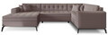Coltar extensibil stanga 5 locuri ELTAP, MON-LT-07SA, Montez, 340x180x93 cm, lemn/poliester, bej