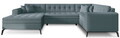 Coltar extensibil stanga 5 locuri ELTAP, MON-LT-100SA, Montez, 340x180x93 cm, lemn/poliester, albastru
