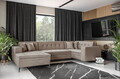Coltar extensibil stanga 5 locuri ELTAP, MON-LT-20NU, Montez, 340x180x93 cm, lemn/poliester, bej