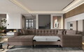 Coltar extensibil stanga 5 locuri ELTAP, MON-LT-22PO, Montez, 340x180x93 cm, lemn/poliester, maro