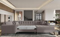 Coltar extensibil dreapta 5 locuri ELTAP, MON-RT-07SA, Montez, 340x180x93 cm, lemn/poliester, bej