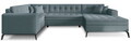 Coltar extensibil dreapta 5 locuri ELTAP, MON-RT-100SA, Montez, 340x180x93 cm, lemn/poliester, albastru