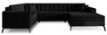 Coltar extensibil dreapta 5 locuri ELTAP, MON-RT-10FL, Montez, 340x180x93 cm, lemn/poliester, negru