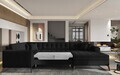 Coltar extensibil dreapta 5 locuri ELTAP, MON-RT-10FL, Montez, 340x180x93 cm, lemn/poliester, negru