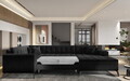 Coltar extensibil dreapta 5 locuri ELTAP, MON-RT-10LU, Montez, 340x180x93 cm, lemn/poliester, negru