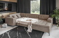 Coltar extensibil dreapta 5 locuri ELTAP, MON-RT-20NU, Montez, 340x180x93 cm, lemn/poliester, bej