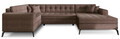 Coltar extensibil dreapta 5 locuri ELTAP, MON-RT-22PO, Montez, 340x180x93 cm, lemn/poliester, maro