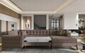 Coltar extensibil dreapta 5 locuri ELTAP, MON-RT-22PO, Montez, 340x180x93 cm, lemn/poliester, maro