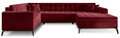 Coltar extensibil dreapta 5 locuri ELTAP, MON-RT-25LO, Montez, 340x180x93 cm, lemn/poliester, rosu