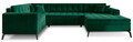 Coltar extensibil dreapta 5 locuri ELTAP, MON-RT-35LO, Montez, 340x180x93 cm, lemn/poliester, verde inchis