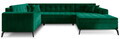 Coltar extensibil dreapta 5 locuri ELTAP, MON-RT-35LU, Montez, 340x180x93 cm, lemn/poliester, verde inchis