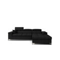Coltar extensibil dreapta 4 locuri ELTAP, RIC-RT-07KRO, Ricardo, 281x205x88 cm, lemn/poliester, negru