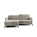 Set coltar extensibil stanga 3 locuri si taburet ELTAP, Lor_LP_10, Lorelle, 225x160x105 cm / 100x70x45 cm, lemn/poliester, bej