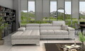 Coltar extensibil stanga 4 locuri ELTAP, Ric-02, Ricardo, 281x205x88 cm, lemn/poliester, gri