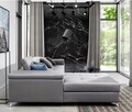 Coltar extensibil stanga 4 locuri ELTAP, Ric-18, Ricardo, 281x205x88 cm, lemn/poliester, gri deschis