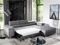 Coltar extensibil dreapta 4 locuri ELTAP, Ric-21, Ricardo, 281x205x88 cm, lemn/poliester, gri