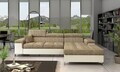 Coltar extensibil dreapta 4 locuri ELTAP, Ric-22, Ricardo, 281x205x88 cm, lemn/poliester, bej inchis/bej deschis