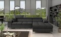 Coltar extensibil dreapta 4 locuri ELTAP, Ric-25, Ricardo, 281x205x88 cm, lemn/poliester, gri inchis