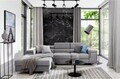 Coltar extensibil stanga 4 locuri ELTAP, Ric-43, Ricardo, 281x205x88 cm, lemn/poliester, gri deschis