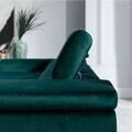 Coltar extensibil stanga 4 locuri ELTAP, Ric-45, Ricardo, 281x205x88 cm, lemn/poliester, verde inchis