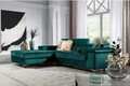 Coltar extensibil stanga 4 locuri ELTAP, Ric-45, Ricardo, 281x205x88 cm, lemn/poliester, verde inchis