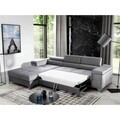 Coltar extensibil stanga 4 locuri ELTAP, Ric-47, Ricardo, 281x205x88 cm, lemn/poliester, roz inchis