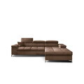 Coltar extensibil dreapta 4 locuri ELTAP, Ric-51, Ricardo, 281x205x88 cm, lemn/poliester, maro deschis