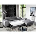 Coltar extensibil dreapta 4 locuri ELTAP, Ric-51, Ricardo, 281x205x88 cm, lemn/poliester, maro deschis