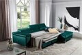 Coltar extensibil dreapta 4 locuri ELTAP, Ric-56, Ricardo, 281x205x88 cm, lemn/poliester, verde inchis