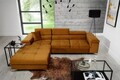 Coltar extensibil stanga 4 locuri ELTAP, Ric-65, Ricardo, 281x205x88 cm, lemn/poliester, mustar
