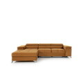 Coltar extensibil stanga 4 locuri ELTAP, Ric-65, Ricardo, 281x205x88 cm, lemn/poliester, mustar