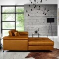 Coltar extensibil stanga 4 locuri ELTAP, Ric-65, Ricardo, 281x205x88 cm, lemn/poliester, mustar