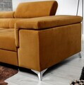 Coltar extensibil stanga 4 locuri ELTAP, Ric-65, Ricardo, 281x205x88 cm, lemn/poliester, mustar