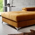 Coltar extensibil stanga 4 locuri ELTAP, Ric-65, Ricardo, 281x205x88 cm, lemn/poliester, mustar