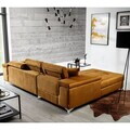 Coltar extensibil stanga 4 locuri ELTAP, Ric-65, Ricardo, 281x205x88 cm, lemn/poliester, mustar