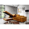 Coltar extensibil stanga 4 locuri ELTAP, Ric-65, Ricardo, 281x205x88 cm, lemn/poliester, mustar