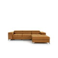 Coltar extensibil dreapta 4 locuri ELTAP, Ric-66, Ricardo, 281x205x88 cm, lemn/poliester, mustar