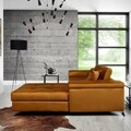 Coltar extensibil dreapta 4 locuri ELTAP, Ric-66, Ricardo, 281x205x88 cm, lemn/poliester, mustar