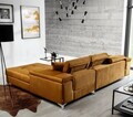 Coltar extensibil dreapta 4 locuri ELTAP, Ric-66, Ricardo, 281x205x88 cm, lemn/poliester, mustar
