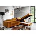 Coltar extensibil dreapta 4 locuri ELTAP, Ric-66, Ricardo, 281x205x88 cm, lemn/poliester, mustar