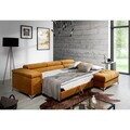 Coltar extensibil dreapta 4 locuri ELTAP, Ric-66, Ricardo, 281x205x88 cm, lemn/poliester, mustar