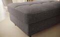 Taburet cu spatiu pentru depozitare ELTAP, GOM-06MAN, Gomsi, 104x72x45 cm, lemn/poliester, gri inchis