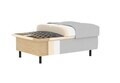 Taburet cu spatiu pentru depozitare ELTAP, GOM-06MAN, Gomsi, 104x72x45 cm, lemn/poliester, gri inchis