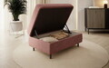 Taburet cu spatiu pentru depozitare ELTAP, GOM-24RAQ, Gomsi, 104x72x45 cm, lemn/poliester, somon