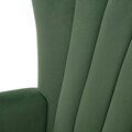 Fotoliu Mills, Homla, 75x79x102 cm, metal/catifea din poliester, verde