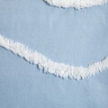 Lenjerie de pat King Size, Delia, Homla, 200x220 cm, 3 piese, bumbac, albastru/alb