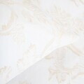 Lenjerie de pat dubla Jakad, Homla, 160x200 cm, 3 piese, bumbac, tesatura Jacquard, alb/bej