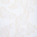 Lenjerie de pat King Size, Jakad, Homla, 200x220 cm, 3 piese, bumbac, tesatura Jacquard, alb/bej