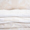 Lenjerie de pat dubla Jakad, Homla, 160x200 cm, 3 piese, bumbac, tesatura Jacquard, bej